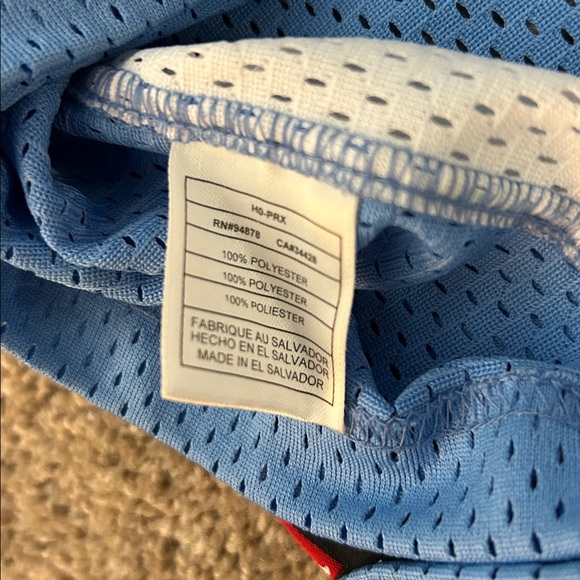 Jordan UNC Tar Heels VINTAGE Y2K Mens L Carolina Blue #23 Basketball Jersey - Picture 10 of 10